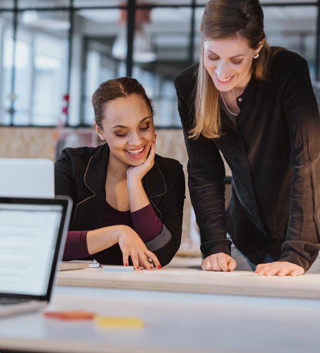 Two Ladies Reviewing Applicant's Application